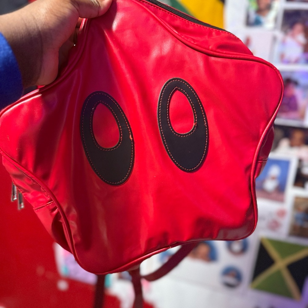 Vibrant Red Superhero Backpack Costume for Kids